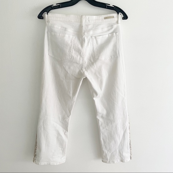 Anthropologie
White High-rise Sequins Flare Jeans - Picture 11 of 15